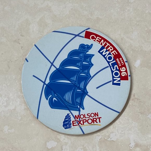 Vintage Deadstock Molson Export Montreal Canadiens Molson Centre 1996 Coaster - Picture 4 of 10